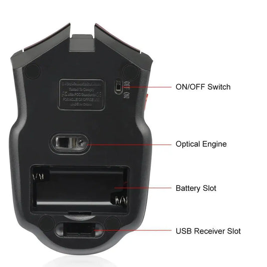 Souris sans fil 6 boutons – Pour PC et laptop facilement.