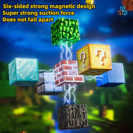 Jeu de construction magnétique minecraft, ensemble complet de blocs de construction à assembler soi-même pour enfants, jeux de construction sur table.