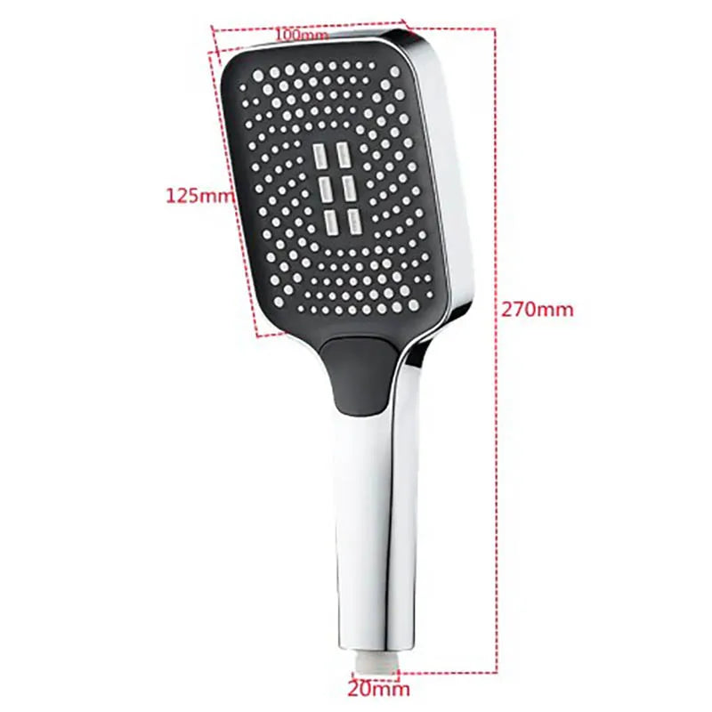 Pommeau de Douche 3 Modes – Pression Maximale, Éco & Relaxation, Accessoires Inclus