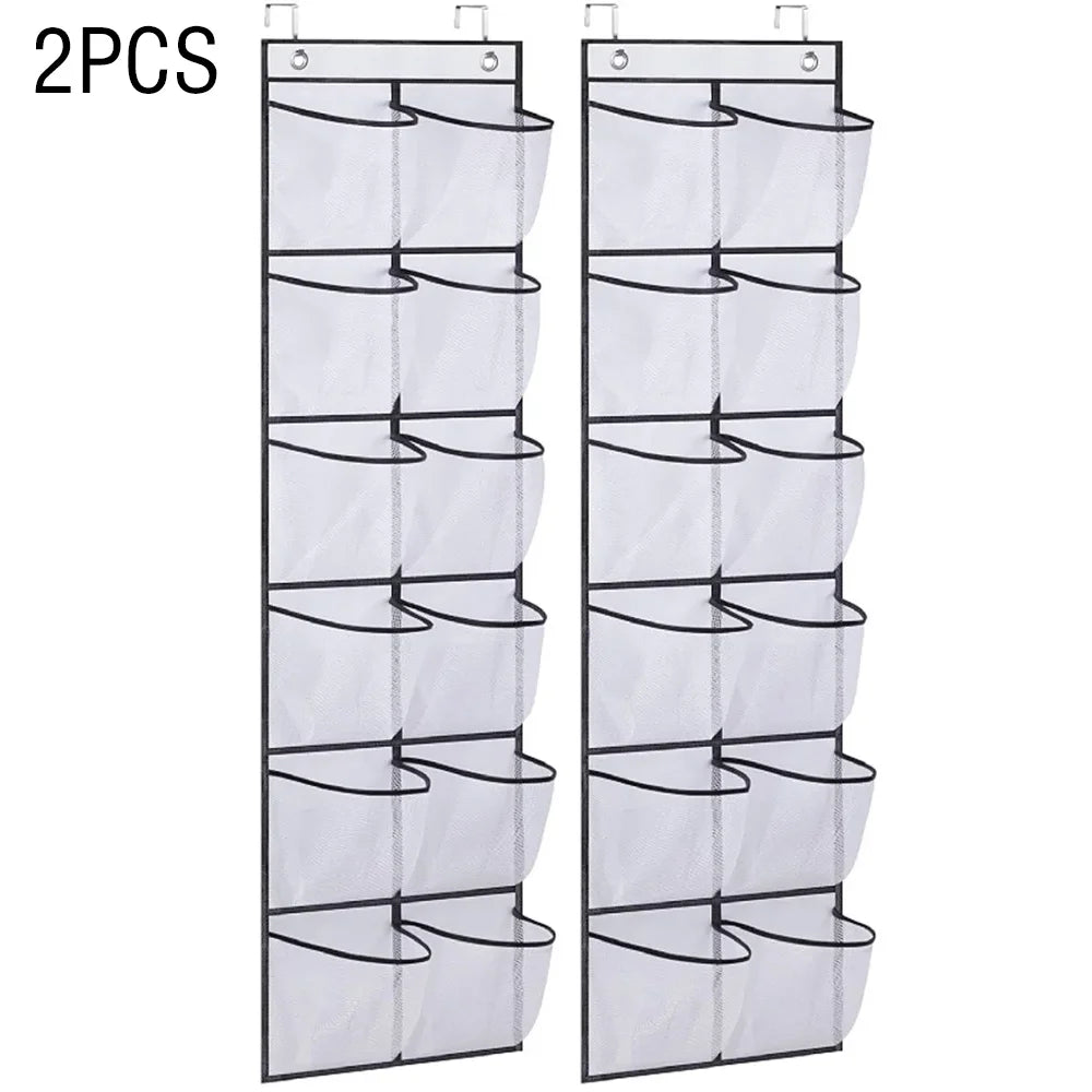 Organisateur chaussures suspendu — Gain de place instantané (12 poches)