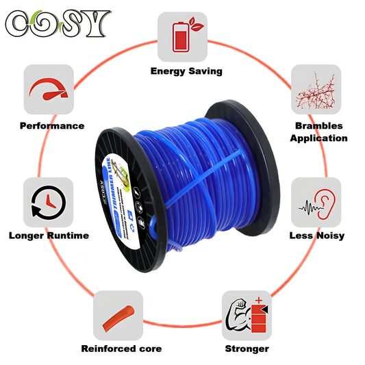 Fil de coupe-bordure nylon 100m.
