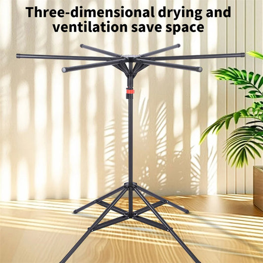 Séchoir à vêtements pliant au sol coupe-vent pour la maison Balcon à coucher.