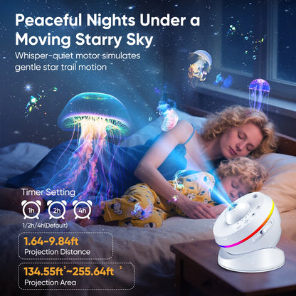 Projecteur ciel étoilé 4K – Ambiance magique à 360°