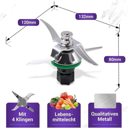 Couteau à lame Blender pour robot culinaire TM6 TM5 en acier inoxydable avec joint.
