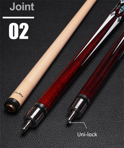 Queue de billard, Populaire Fury AWP Series 58’’ Taco De Pool, Arbre d’érable américain de haute qualité 1/2 Split Naked Wrap