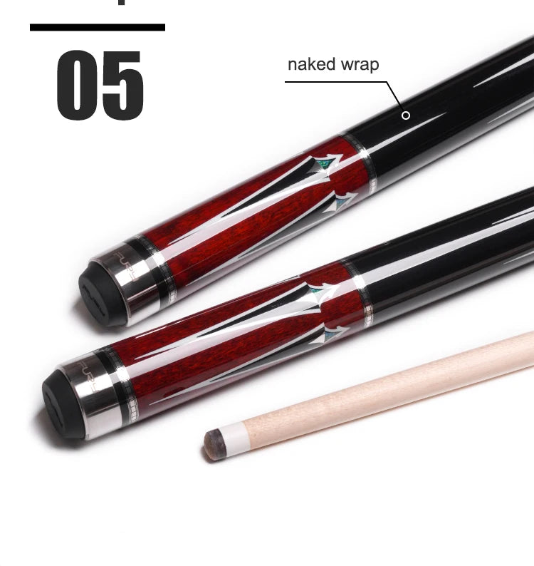 Queue de billard, Populaire Fury AWP Series 58’’ Taco De Pool, Arbre d’érable américain de haute qualité 1/2 Split Naked Wrap