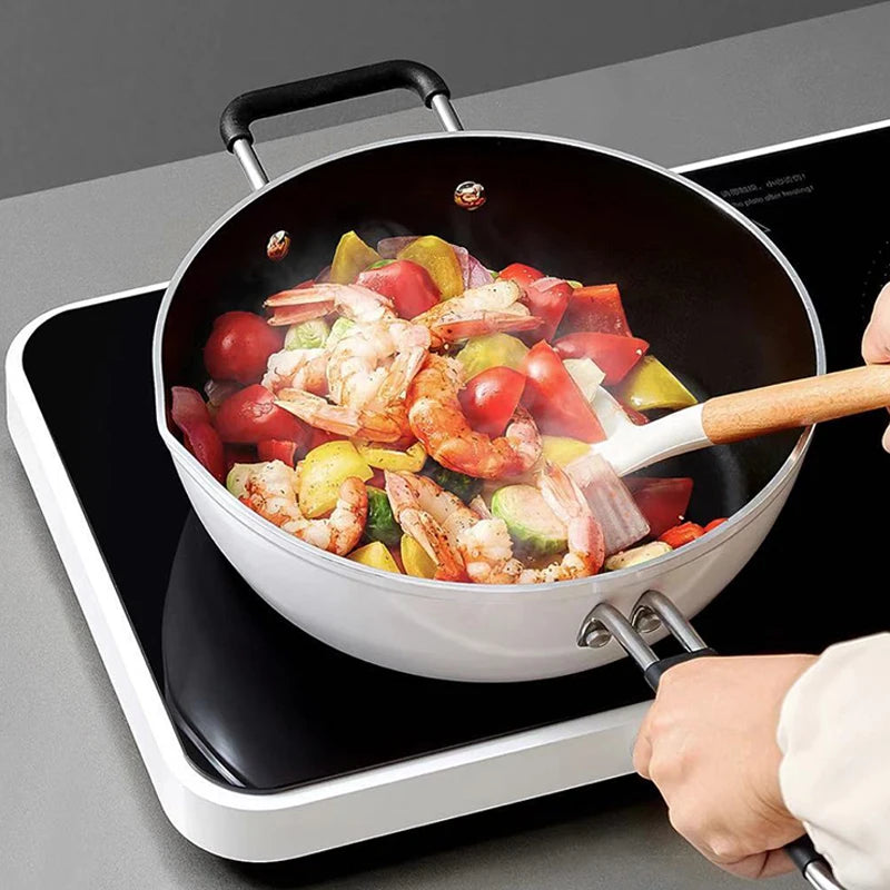 Double-cuisinière Cuisson a 2200W avec Plateau de Cuisson Plaque de Cuisson Électrique haute puissance.