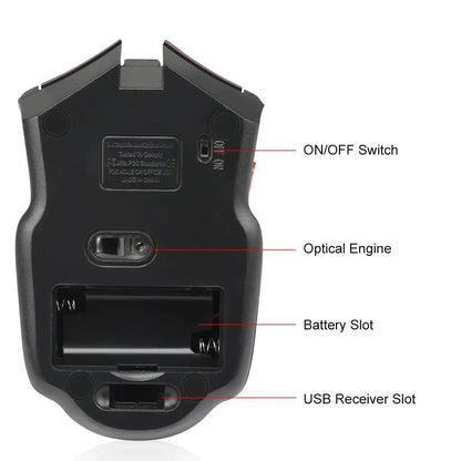 Souris sans fil 6 boutons – Pour PC et laptop facilement.