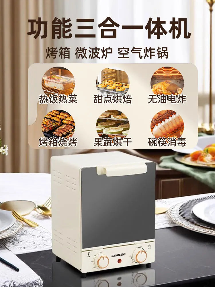 Four à micro-ondes vapeur 3 en 1, appareil multifonction pour la cuisson vapeur et au four, mini four à micro-ondes compact, nouveau modèle 2025