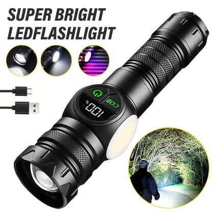 Lampe torche LED rechargeable magnétique — Ultra puissante et compacte