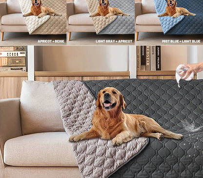 Housse de couchage pour chien réversible 100 % double face, idéale pour protéger canapé, fauteuil et meubles des animaux de compagnie (enfants, chiens et chats).