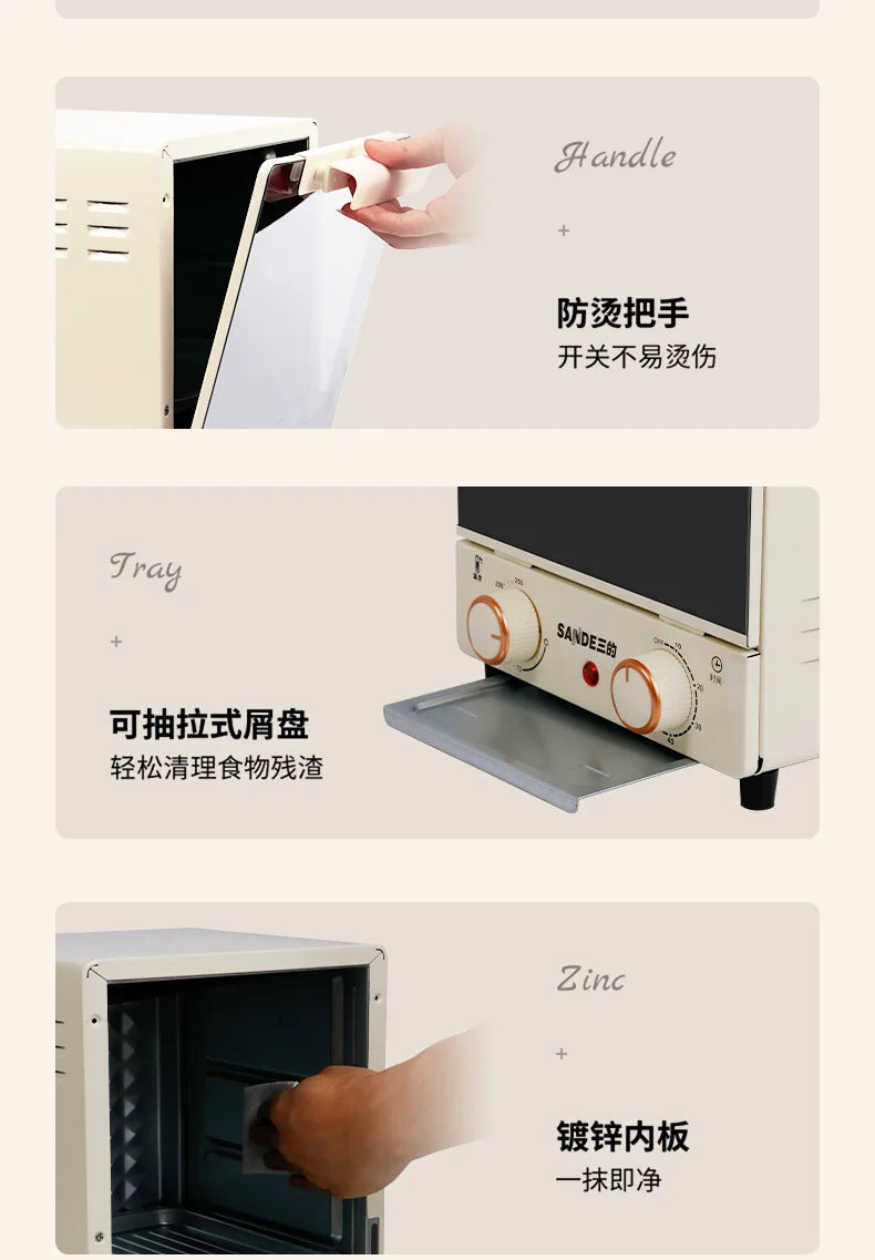 Four à micro-ondes vapeur 3 en 1, appareil multifonction pour la cuisson vapeur et au four, mini four à micro-ondes compact, nouveau modèle 2025
