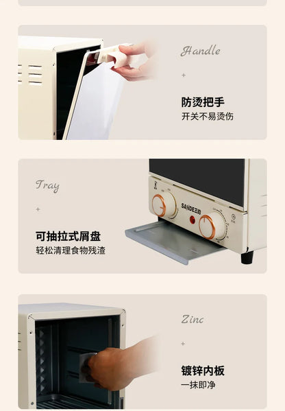 Four à micro-ondes vapeur 3 en 1, appareil multifonction pour la cuisson vapeur et au four, mini four à micro-ondes compact, nouveau modèle 2025