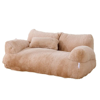Canapé-lit ultra doux pour chat et petit chien — Nid confortable hiver & détente