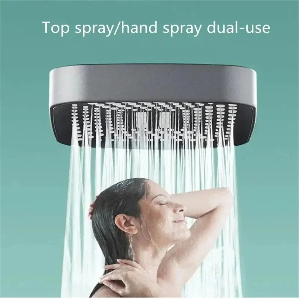 Pommeau de Douche 3 Modes – Pression Maximale, Éco & Relaxation, Accessoires Inclus
