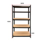 Étagère métallique robuste 5 niveaux réglables — Rack de stockage garage haute capacité