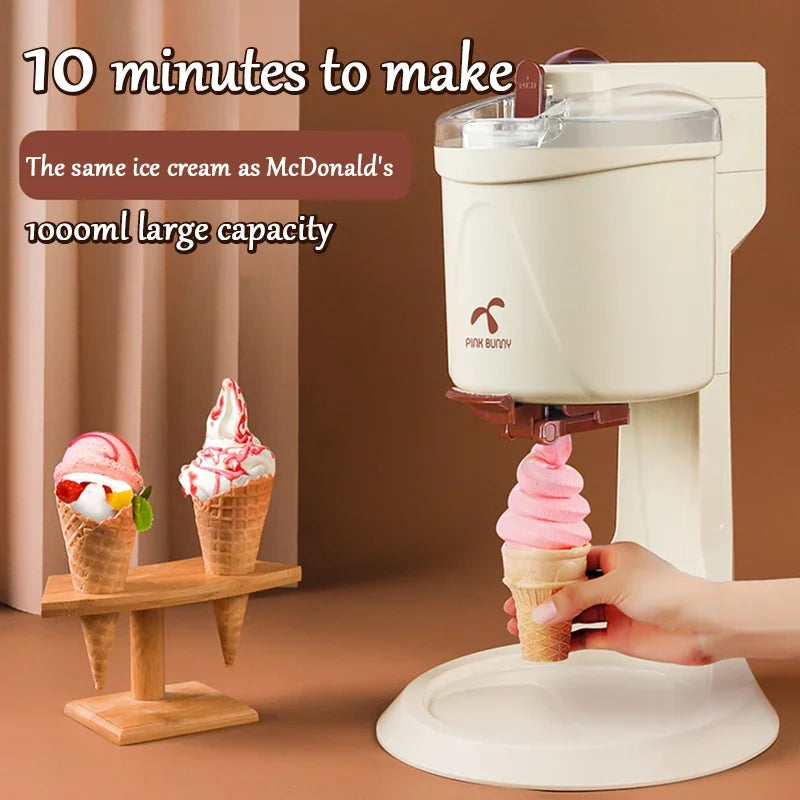 Machine à glace 220 V automatique pour fruits congelés, 1 L, machine à desserts aux fruits, machine à milkshakes BL-1000 20 W.