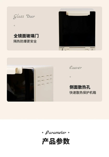Four à micro-ondes vapeur 3 en 1, appareil multifonction pour la cuisson vapeur et au four, mini four à micro-ondes compact, nouveau modèle 2025