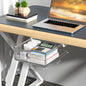 Étagère de rangement invisible, boîte de rangement coulissante à suspendre sous le Bureau, Table ou tiroir de grande capacité.