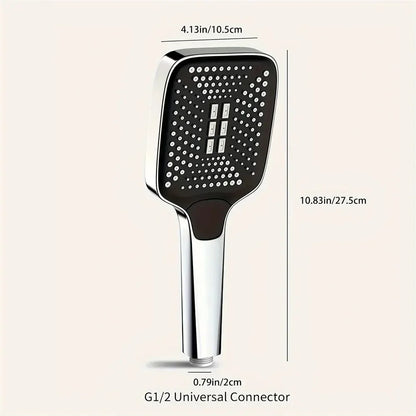 Pommeau de Douche 3 Modes – Pression Maximale, Éco & Relaxation, Accessoires Inclus