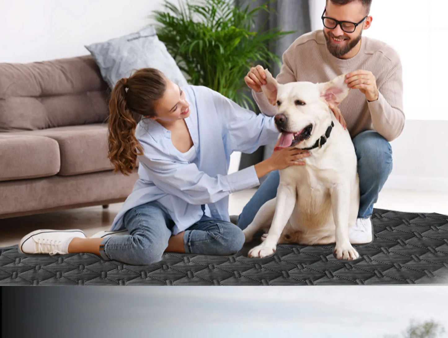 Housse de couchage pour chien réversible 100 % double face, idéale pour protéger canapé, fauteuil et meubles des animaux de compagnie (enfants, chiens et chats).