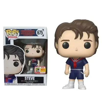 Figurine Funko Pop Stranger Things Eleven n° 523, 826 et 827 (Max Mayfield), n° 552 (Steve Harrington), n° 554 (Will Byers), n° 1783 et 1786 (Démogorgon).