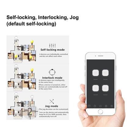 Module relais Tuya 4 sorties – commande distance & automatisation