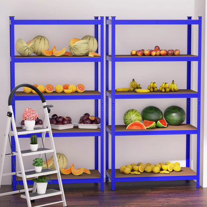 Étagère métallique robuste 5 niveaux réglables — Rack de stockage garage haute capacité