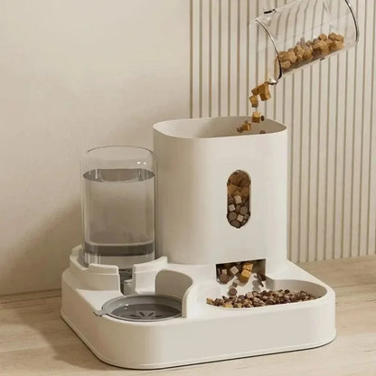 Gamelle automatique pour chats et chiens avec distributeur d’eau et nourriture
