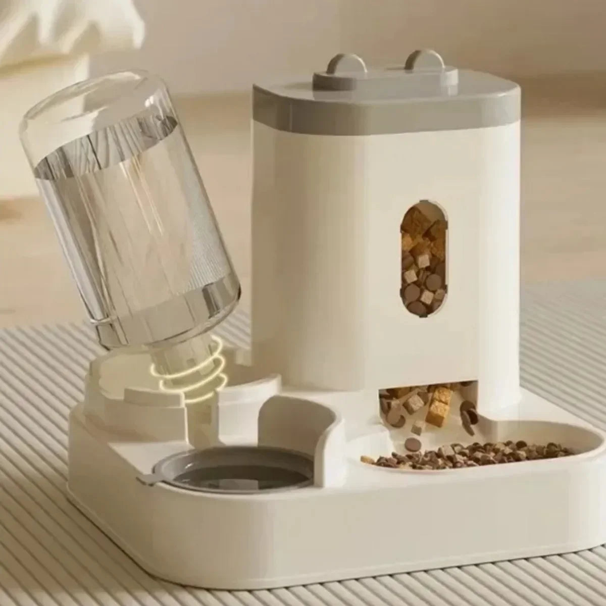 Gamelle automatique pour chats et chiens avec distributeur d’eau et nourriture