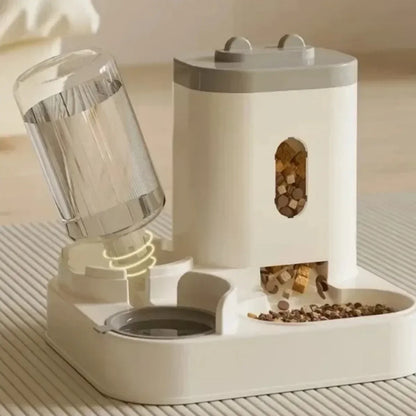 Gamelle automatique pour chats et chiens avec distributeur d’eau et nourriture