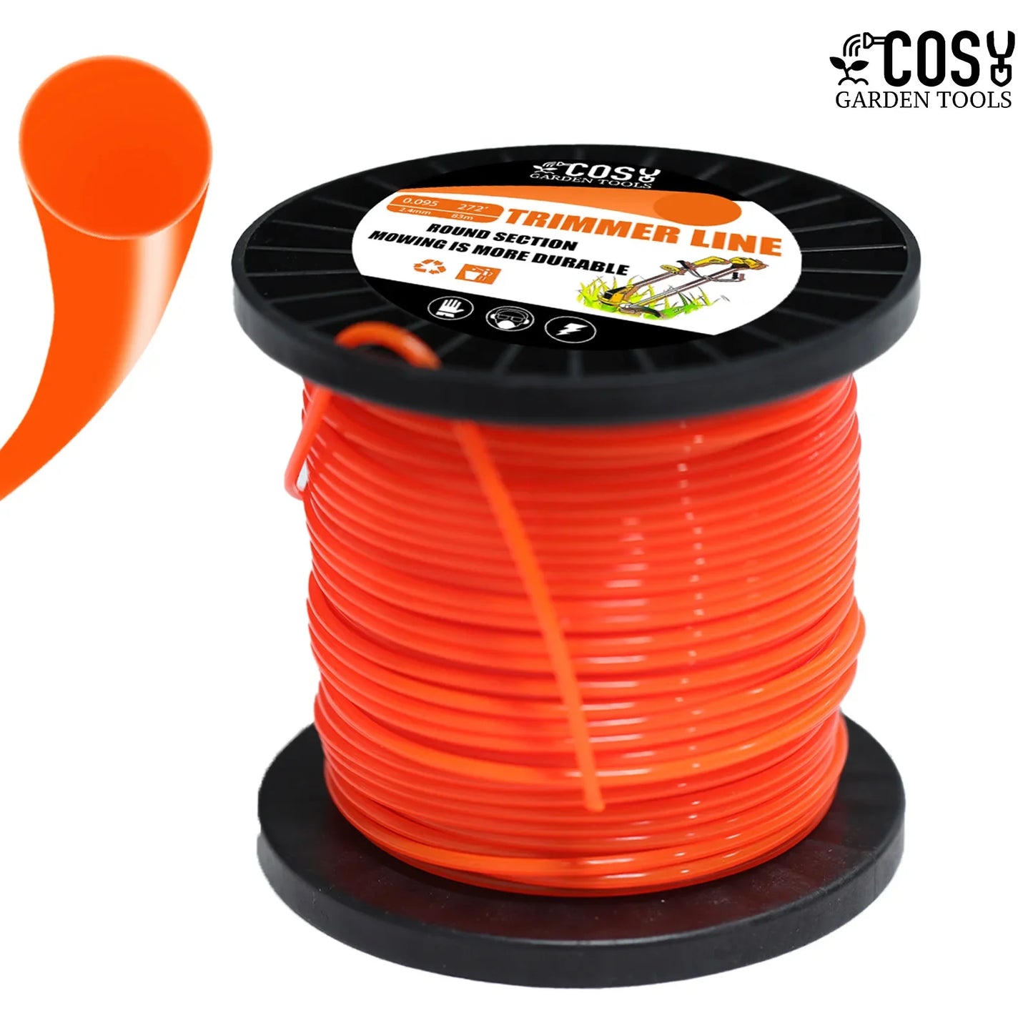 Fil de coupe-bordure nylon 100m.