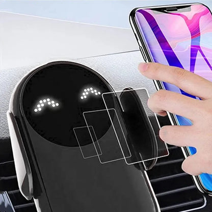 Support téléphone voiture avec chargeur sans fil — Fixation automatique intelligente 🚗