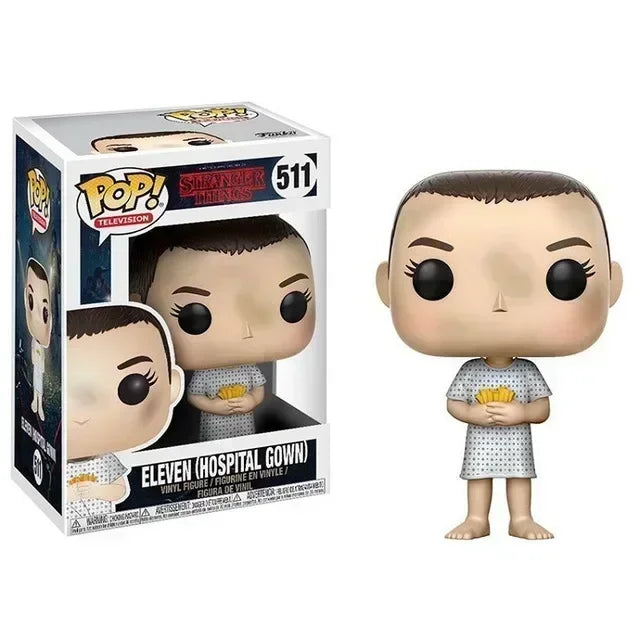Figurine Funko Pop Stranger Things Eleven n° 523, 826 et 827 (Max Mayfield), n° 552 (Steve Harrington), n° 554 (Will Byers), n° 1783 et 1786 (Démogorgon).