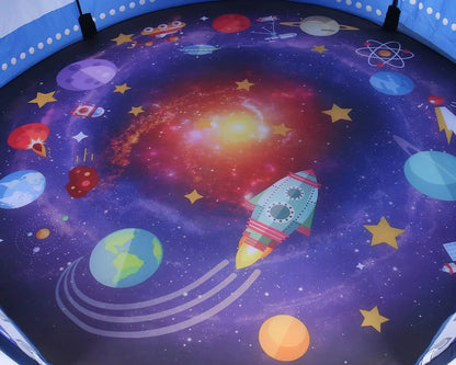 Tente de jeu fusée pour enfants, grande tente de jeu d'intérieur et d'extérieur pour garçons et filles.