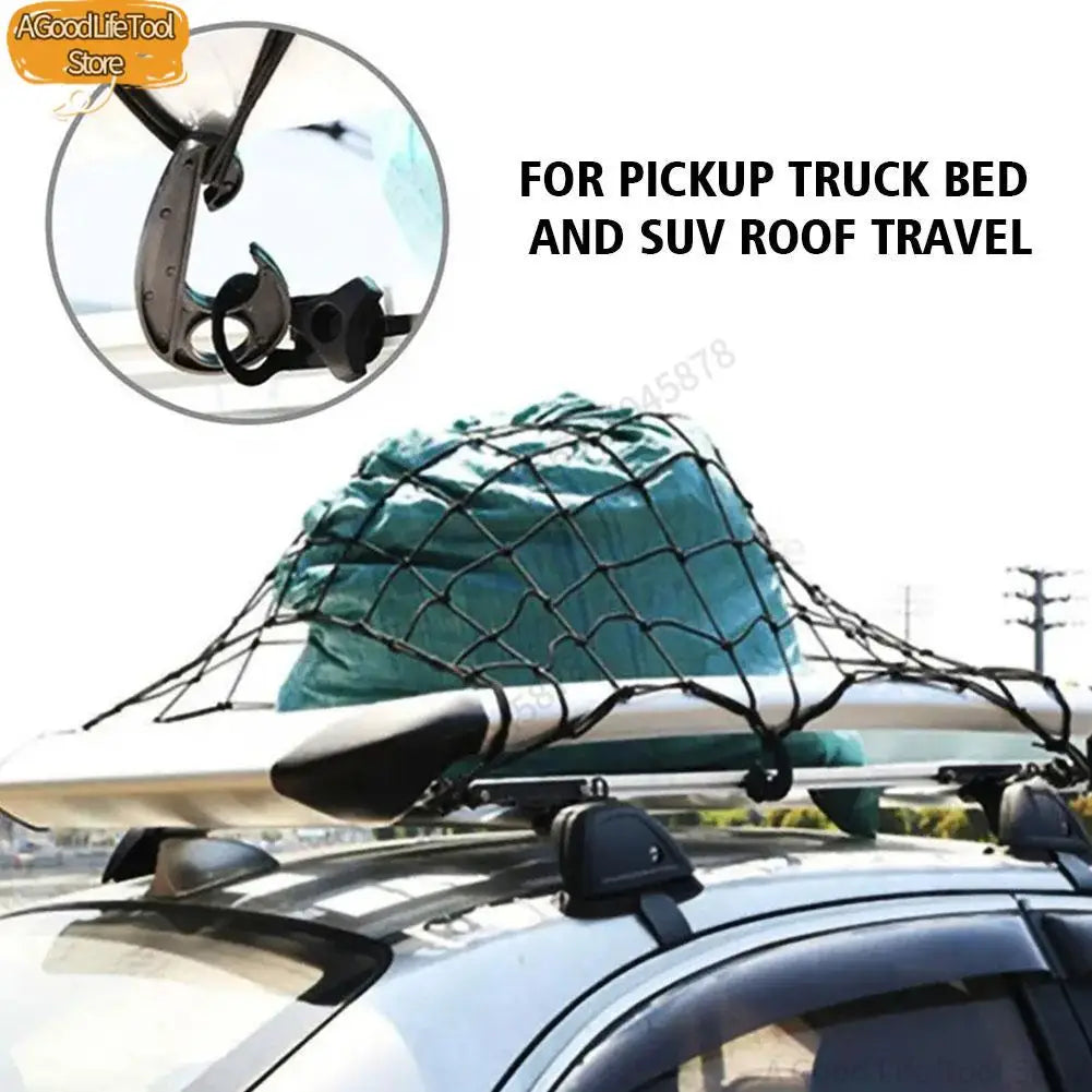 Filet de toit extensible pour barres de toit de SUV, accessoires de rangement et de finition pour voiture.