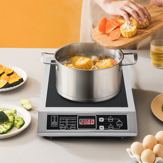 Plaque de cuisson à induction 3500 W, réglable, professionnelle, avec technologie de chauffage IGBT