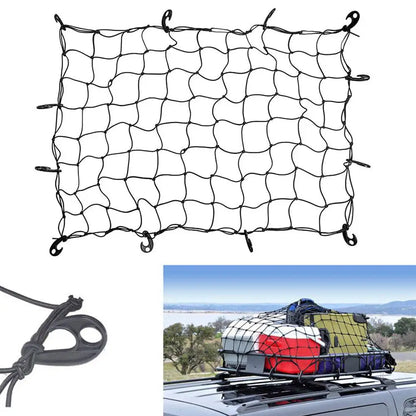 Filet de toit extensible pour barres de toit de SUV, accessoires de rangement et de finition pour voiture.