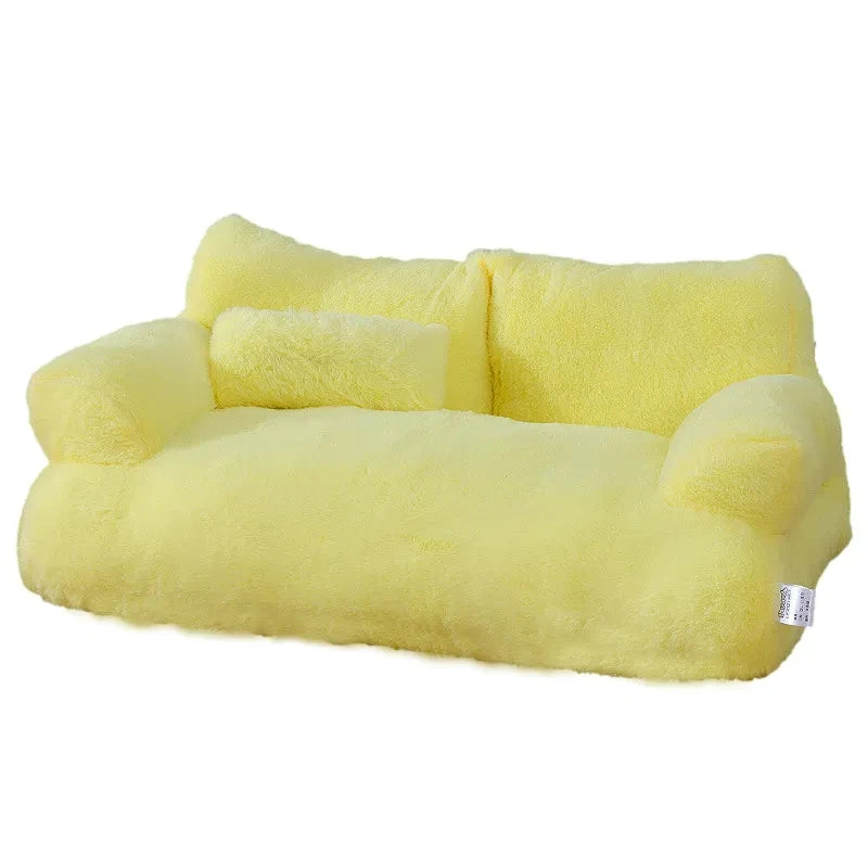 Canapé-lit ultra doux pour chat et petit chien — Nid confortable hiver & détente