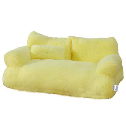 Canapé-lit ultra doux pour chat et petit chien — Nid confortable hiver & détente