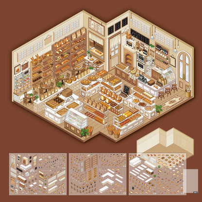 Stickers scène miniature 3D — Kit créatif décoratif DIY