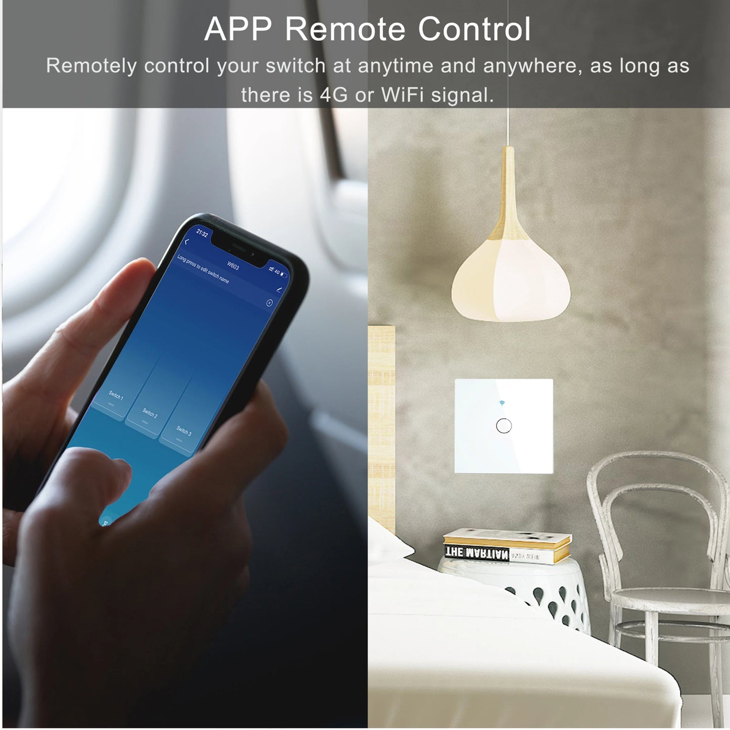 Smart Switch Tuya – contrôle à distance Alexa & Google Home