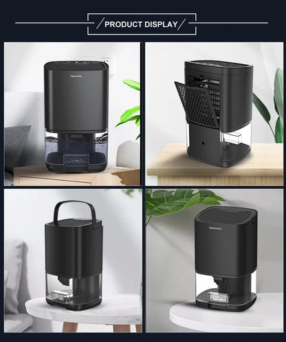 Déshumidificateur Silencieux Portable – Élimine Humidité et Odeurs, Pour Maison et Bureau