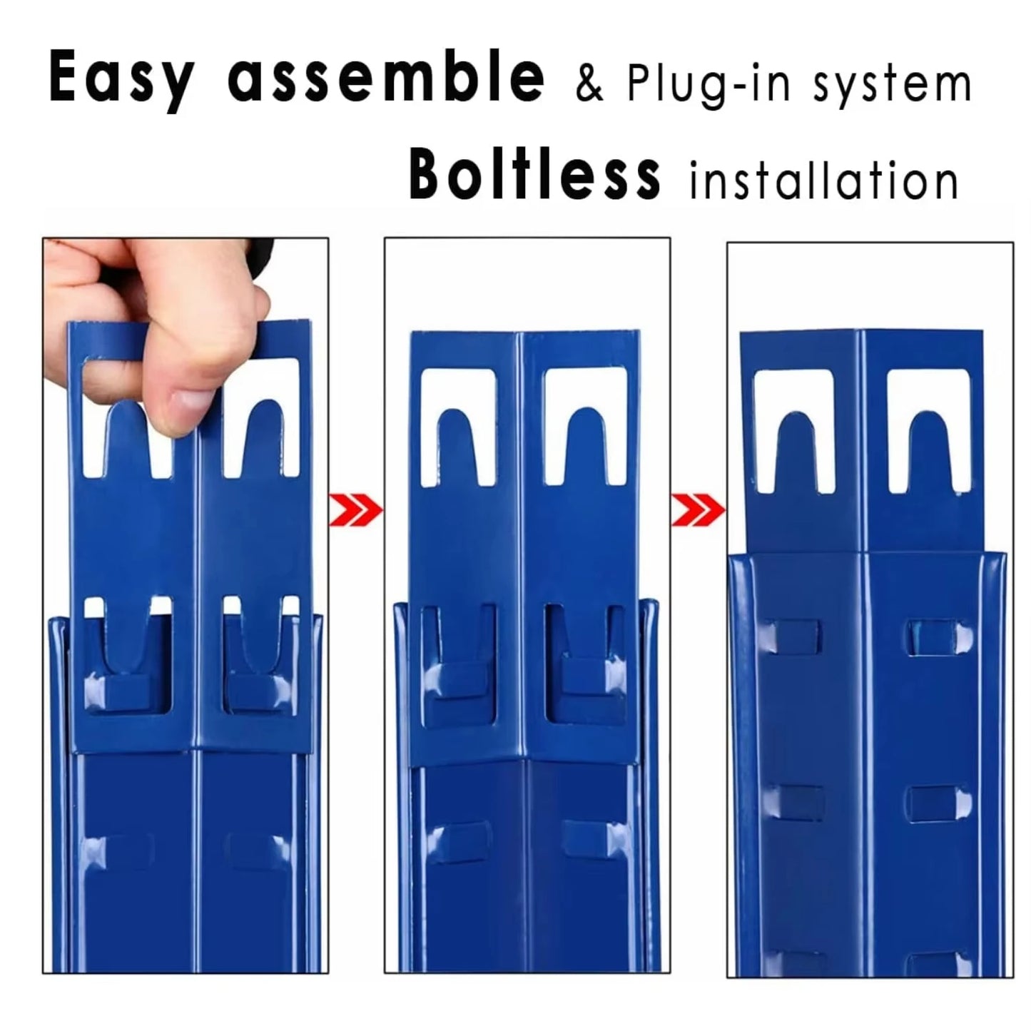 Étagère métallique robuste 5 niveaux réglables — Rack de stockage garage haute capacité