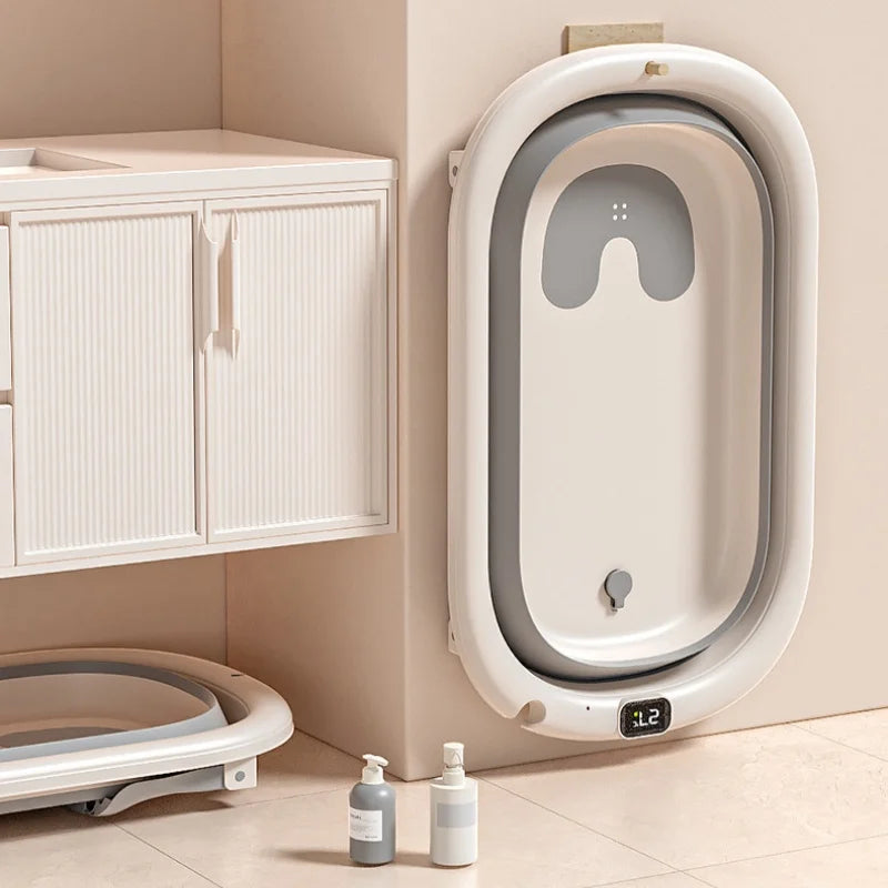 Baignoire pour bébé sensible à la température, Grande baignoire pliante portable