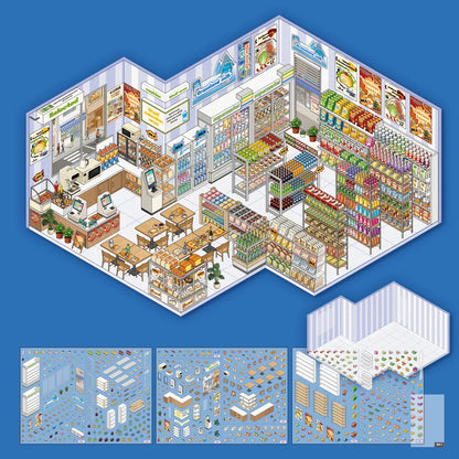 Stickers scène miniature 3D — Kit créatif décoratif DIY