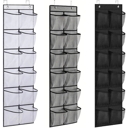 Organisateur chaussures suspendu — Gain de place instantané (12 poches)