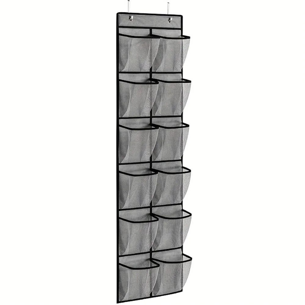 Organisateur chaussures suspendu — Gain de place instantané (12 poches)