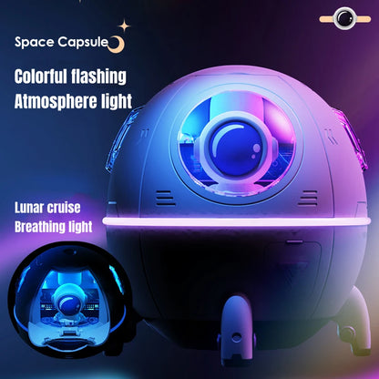 Humidificateur astronaute – Ambiance relaxante avec lumière LED.