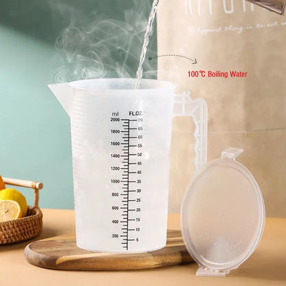Tasse Mesureuse Multi-Usage – Plastique Épais, Graduation Précise, Pour Cuisine et Expériences